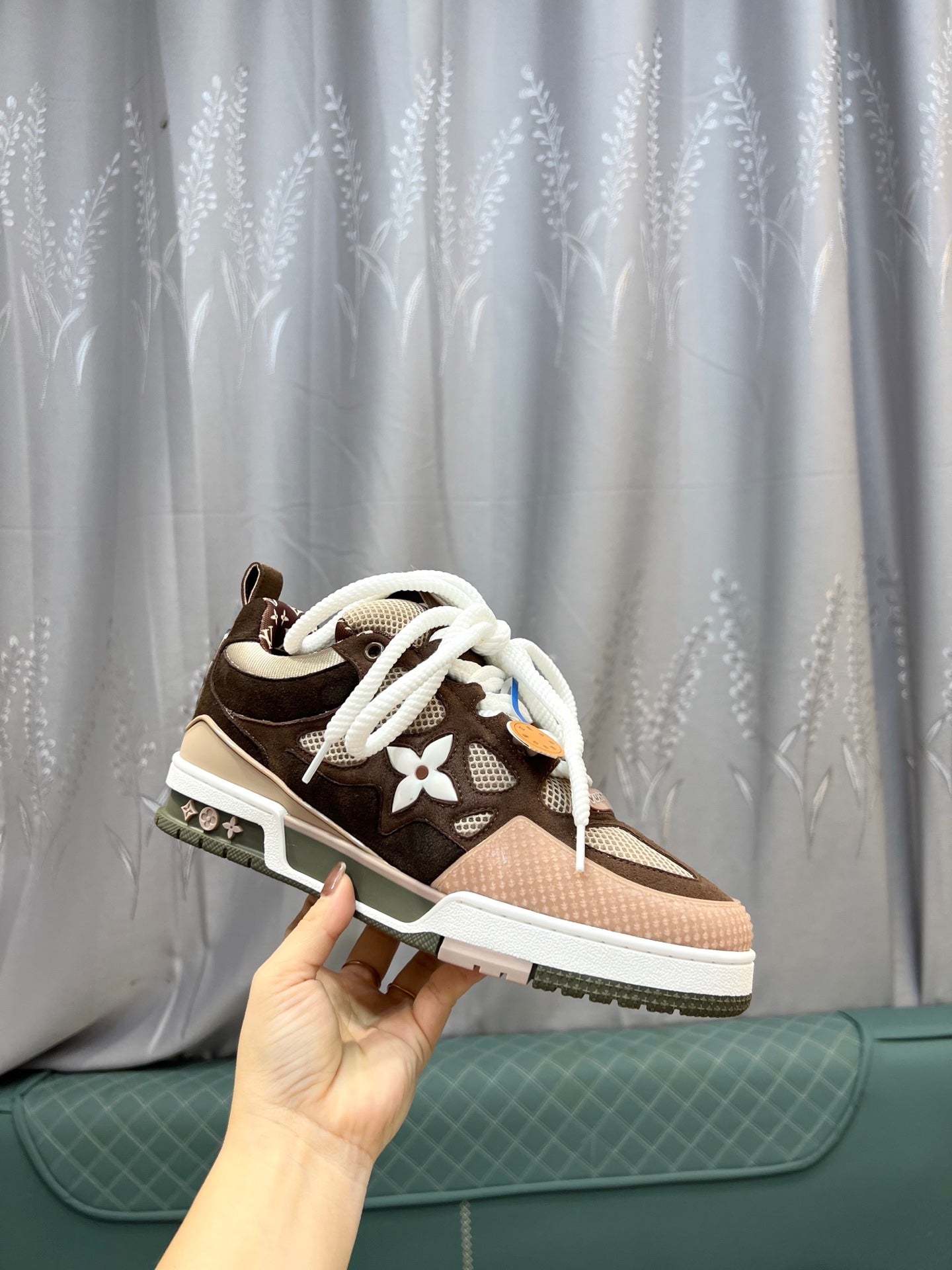 LV Trainer Sneakers - Brown, Taupe & Mesh