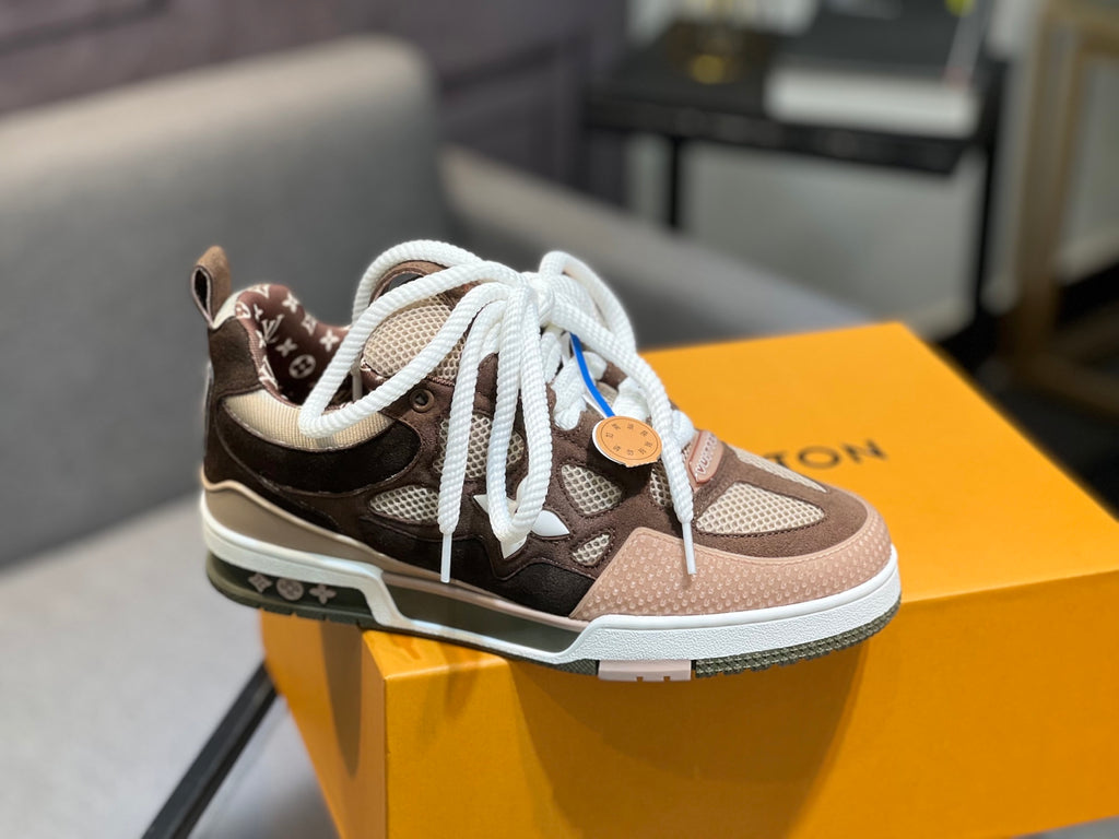 LV Trainer Sneakers - Brown, Taupe & Mesh