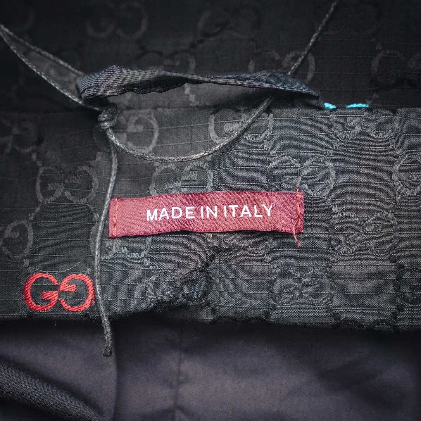Gucci GG Jacquard Canvas Multicolour Embroidered GG Hooded Windbreaker Jacket — Black