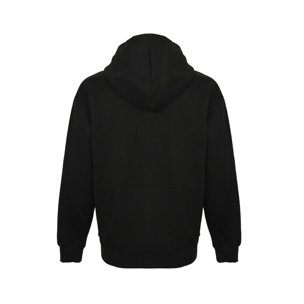 Gucci Cotton Fleece Tonal Logo Zip-Up Hoodie — Black