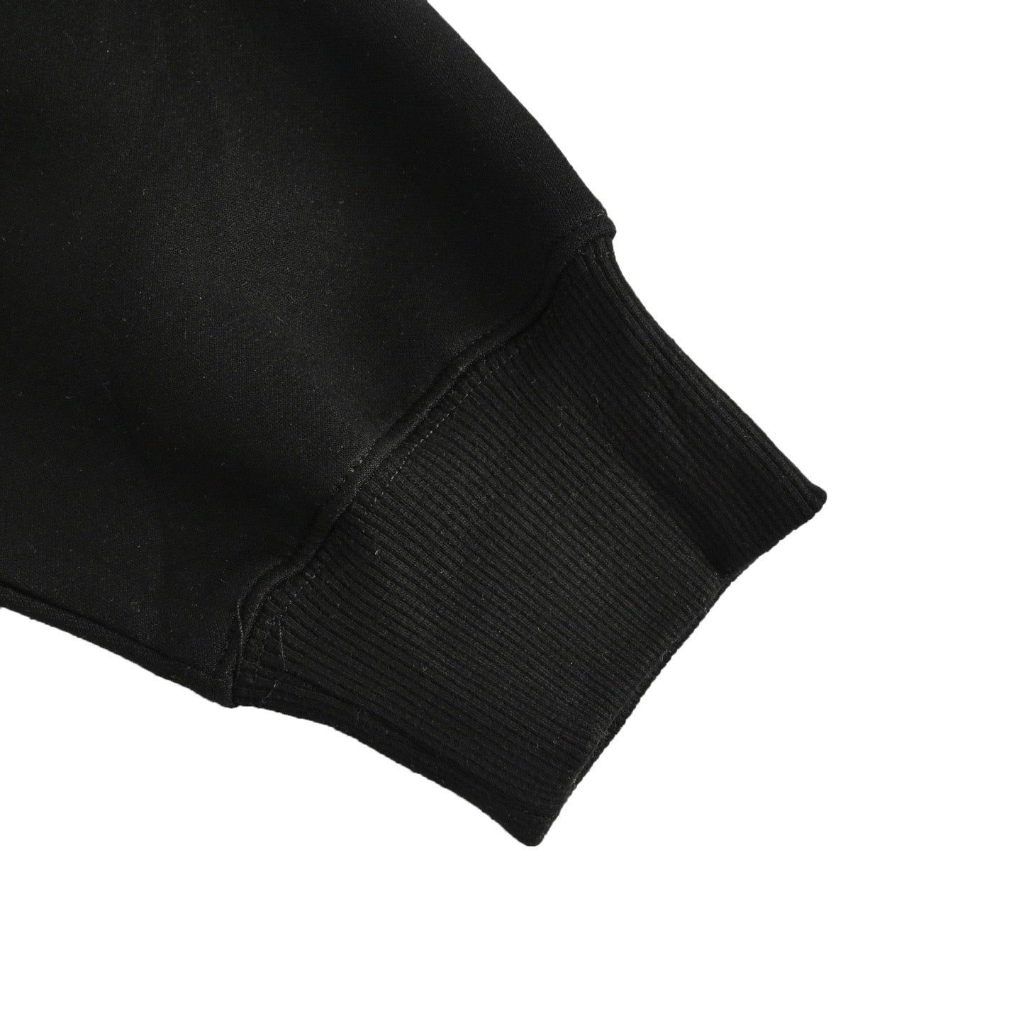 Gucci Cotton Fleece Tonal Logo Zip-Up Hoodie — Black
