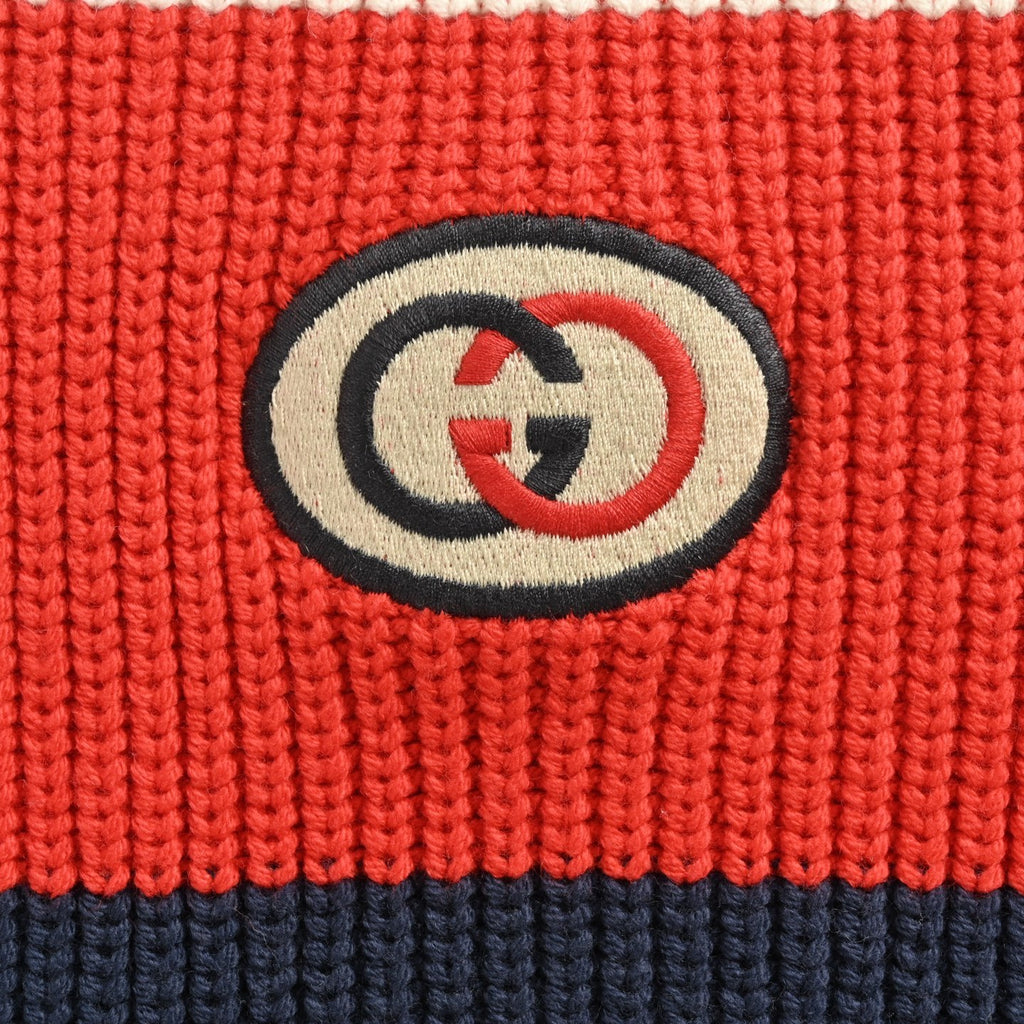 Gucci Striped Knit Zip Cardigan