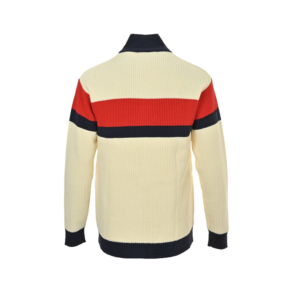 Gucci Striped Knit Zip Cardigan