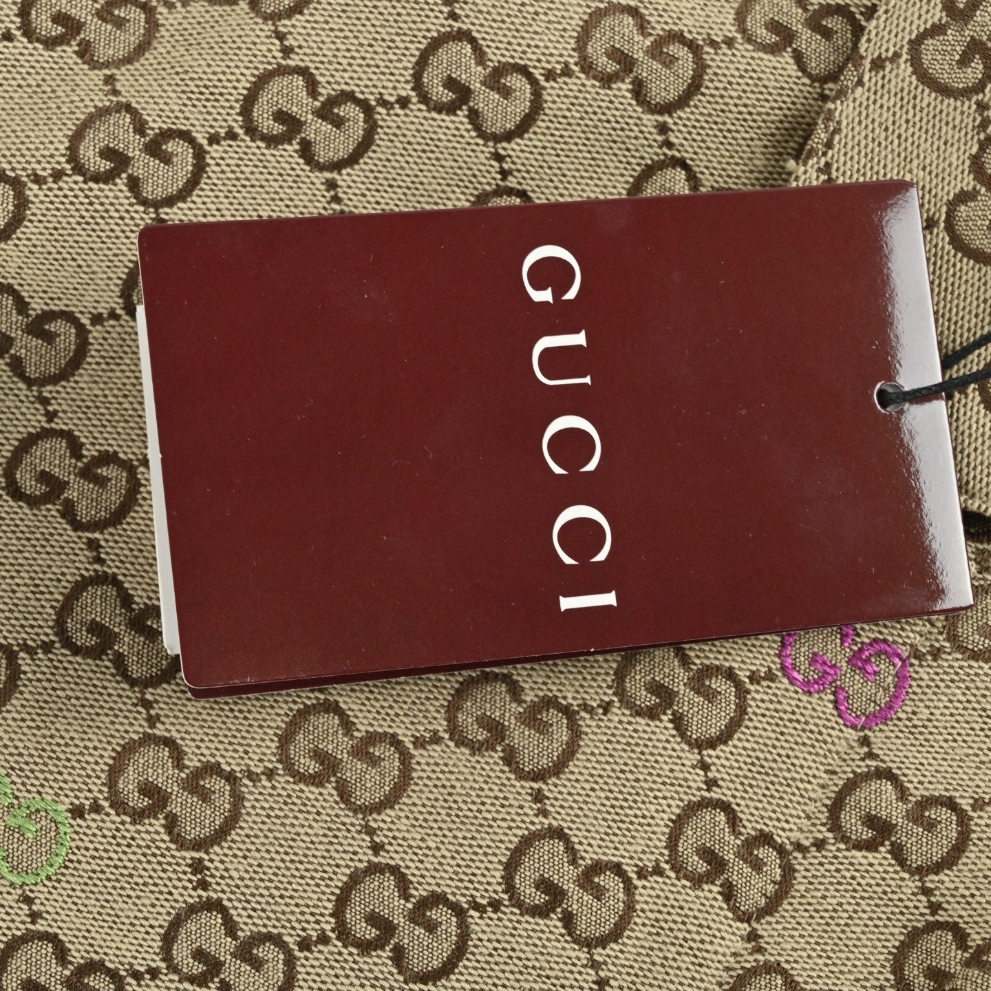Gucci GG Supreme Canvas Multicolour Embroidered GG Zip-Up Overshirt Jacket — Beige