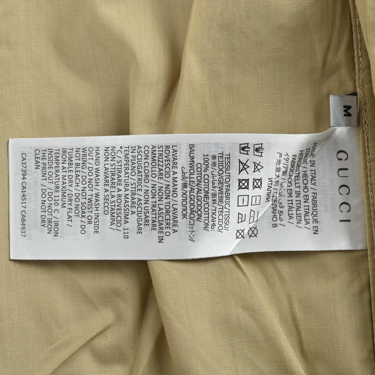 Gucci GG Supreme Canvas Multicolour Embroidered GG Zip-Up Overshirt Jacket — Beige