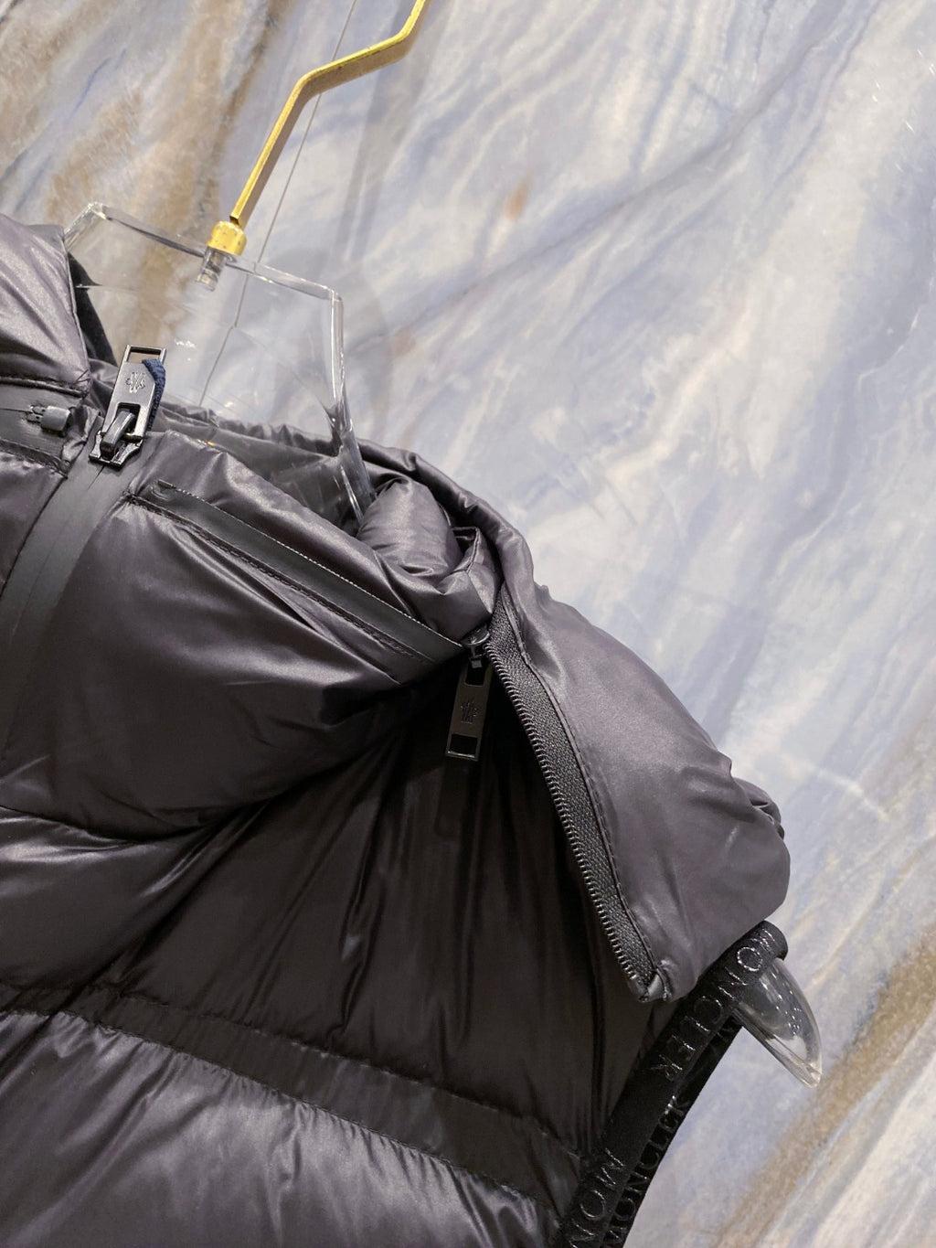 Moncler Grey Puffer Jacket